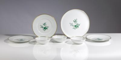 3 Teller, 3 Schüsseln, Platte, Wiener Porzellanmanufaktur Augarten, um 2000 - Kunst & Antiquitäten