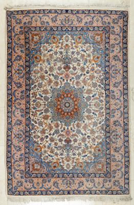 Isfahan Teppich, ca. 169 x 112 cm, Zentralpersien, Ende 20. Jahrhundert - Kunst & Antiquitäten