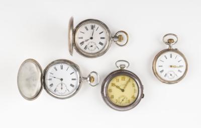 4 Taschenuhren, unter anderem: Junghans - Gioielli & orologi