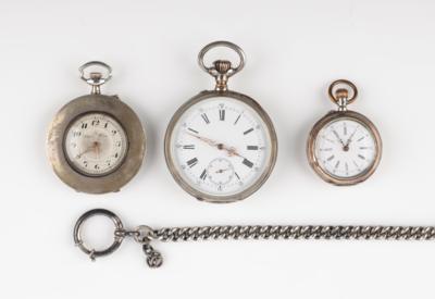 Konvolut 3 Taschenuhren tlw. um 1900 - Gioielli & orologi
