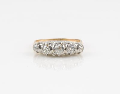 Altschliff Diamantring zus. ca. 0,60 ct - Jewellery & watches