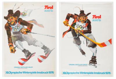 Olympische Winterspiele 1976, 2 Plakate nach Walter Pötsch - Obrazy