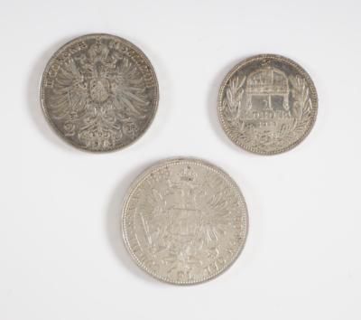 Konvolut 18 Silbermünzen Kaiser Franz Josef I - Umění a starožitnosti