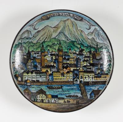 Wandteller - Schale "Innsbruck", Schleiss Gmunden, 3. Viertel 20. Jahrhundert - Kunst & Antiquitäten