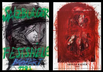 Arnulf Rainer *, 2 Plakate: - Paintings