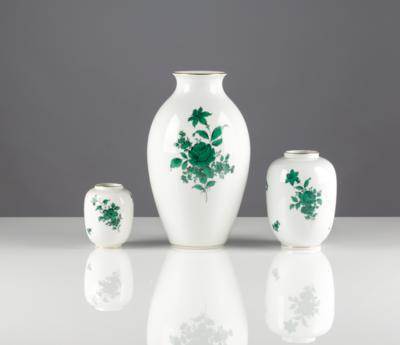 3 Vasen, Wiener Porzellanmanufaktur Augarten, 2. Hälfte 20. Jahrhundert - Kunst & Antiquitäten