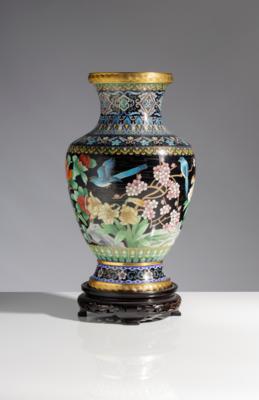 Cloisonne Vase, China, 2. Hälfte 20. Jahrhundert - Kunst & Antiquitäten