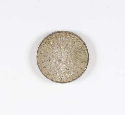 Franz Joseph I, 2 Corona, Silbermünzen - Umění a starožitnosti