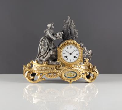 Französische Pendule, um 1860/70 - Kunst & Antiquitäten