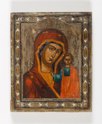 Ikone "Gottesmutter mit Cristuskind", um 1900 - Kunst & Antiquitäten