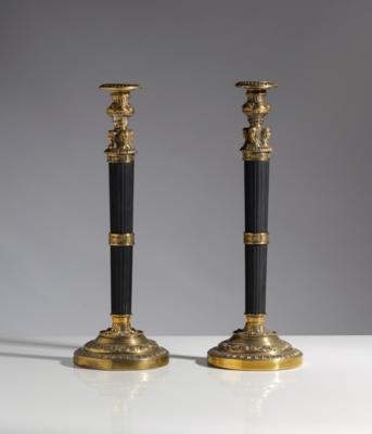 Paar Kerzenleuchter im Empirestil, 20. Jahrhundert - Art & Antiques