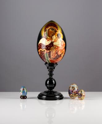 Russisches Ikonen-Ei, 20. Jahrhundert - Kunst & Antiquitäten