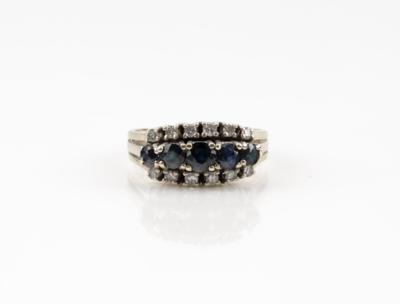 Diamant Saphir Ring - Gioielli & orologi