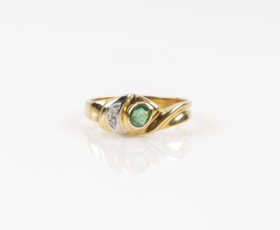 Smaragd Brillant Ring - Schmuck & Uhren