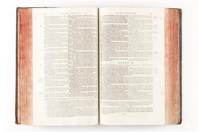 4 Bände "BIBLIA SACRA VULGATAE EDITIONIS JUSSU SIXTI V. PONTIF. MAX. RECOGNITA; LOCUPLETIBUS SS. PATRUM ..." - Podzimní aukce