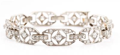Altschliffbrillant Diamantarmband zus. ca. 2,50 ct - Podzimní aukce