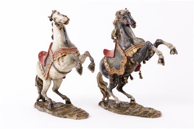 Paar Krippenpferde in der Art des Johann Giner d.Ä. - Spring auction