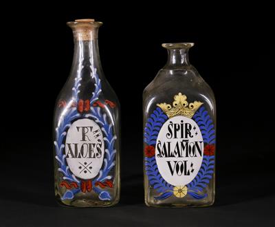 Zwei Apothekerflaschen, 18. Jahrhundert - Aukce podzim II