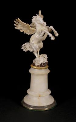 Statuette mit aufsteigendem geflügeltem Pferd - Pegasus - Frühlingsauktion II