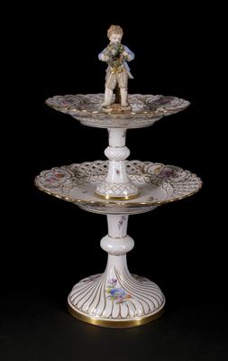 Tafelaufsatz - Etagere, Porzellanmanufaktur Meissen, 2. Hälfte 19. Jahrhundert - Spring Auction