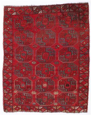 Antiker Ersari Teppich, ca. 180 x 145 cm, Zentralasien, Region Amu Darja, 19. Jahrhundert - Herbstauktion