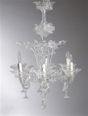 Venezianischer Luster, Fa. Barovier  &  Toso, Murano, Italien, 2. Hälfte 20. Jahrhundert - Spring Auction