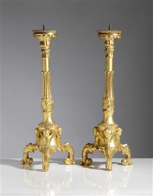 Paar Altarleuchter, Anfang 19. Jahrhundert - Autumn auction