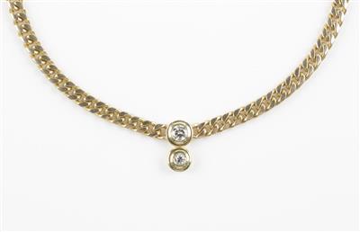 Altschliffbrillant Collier zus. ca. 1,25 ct - Frühlingsauktion