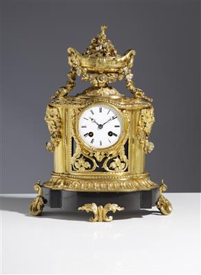 Französische Ormolu Kaminuhr im Louis-XVI-Stil, das Werk Leon Potonie, Paris, um 1870 - Herbstauktion