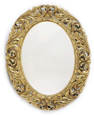 Ovaler Spiegelrahmen im Florentiner Stil, 20. Jahrhundert - Jarní aukce