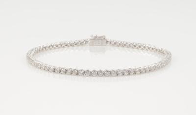 Brillant Tennisarmband, zus. ca. 3,0 ct - Spring auction