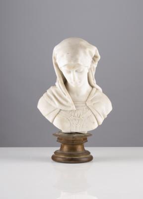 Büste einer Dame mit Umhang, wohl Italien, um 1900 - Spring auction