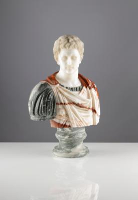 Dekorative Portraitbüste des römischen Kaisers Gaius Iulius Caesar (100-44 v. Chr.) - Frühlingsauktion