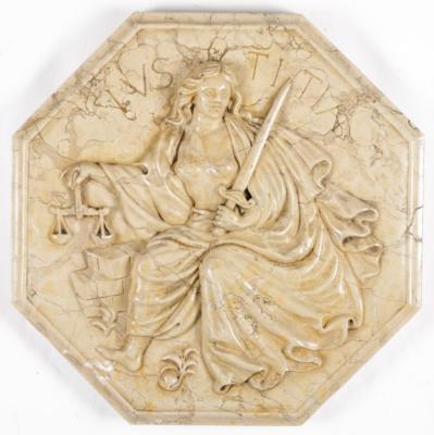 Reliefplatte "Justitia" - Jarní aukce