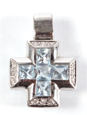 Diamantanhänger "Kreuz" - Kunst, Antiquitäten und Schmuck