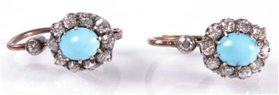 Diamantohrgehänge zus. ca. 0,40 ct - Arte, antiquariato e gioielli