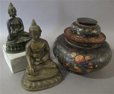 2 asiatische Buddhafiguren - Arte, antiquariato e gioielli