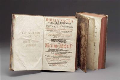 Biblia sacra Vulgatae Editionis ..., Bibel oder Heilige Schrift des Alten und neuen Testaments ... - Kunst, Antiquitäten und Schmuck