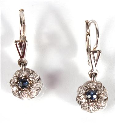2 Brillant-Diamantohrringe zus. ca. 0,20 ct,. - Um?ní, starožitnosti, šperky