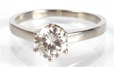 Solitärring ca. 1,10 ct, - Antiques, art and jewellery