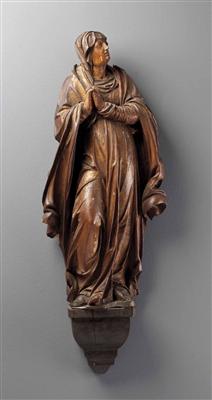 Anbetungsfigur "Hl. Maria", Alpenländisch, 18. Jhdt. - Arte, antiquariato e gioielli