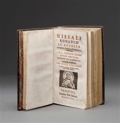 "Missale Romanum", Venedig, als Privat-Gebetbuch, Paul Balleoni, 1722 - Um?ní, starožitnosti, šperky