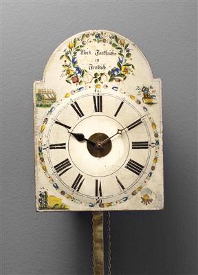 Bäuerliche Wanduhr, 19. Jhdt. - Arte, antiquariato e gioielli