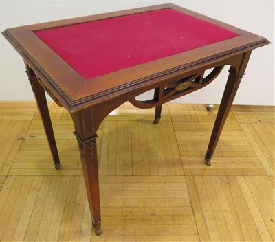 Neoklassizistischer Spieltisch, 1. Viertel 20. Jhdt. - Arte, antiquariato e gioielli