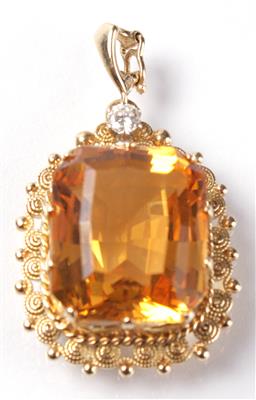 Brillantanhänger ca. 0,10 ct - Antiques, art and jewellery