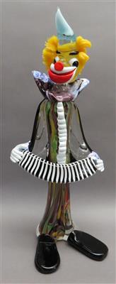 Glasfigur "Clown", Murano 2. Hälfte 20. Jhdt. - Um?ní, starožitnosti, šperky