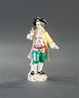 Junger Kavalier mit Blumenstrauß, Meissen 20. Jhdt. - Kunst, Antiquitäten und Schmuck