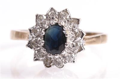 Diamantdamenring zus. 0,12 ct - Antiques, art and jewellery