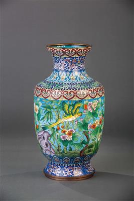 Große Cloisonné Vase, 20. Jhdt. - Umění, starožitnosti, šperky