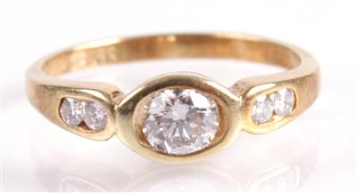 Brillantdamenring zus. ca. 0,40 ct - Antiques, art and jewellery